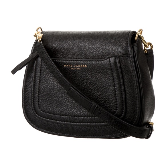 Marc Jacobs Handbags - Marc Jacobs Empire City Mini Messenger Bag Black Pebbled Leather Crossbody Bag